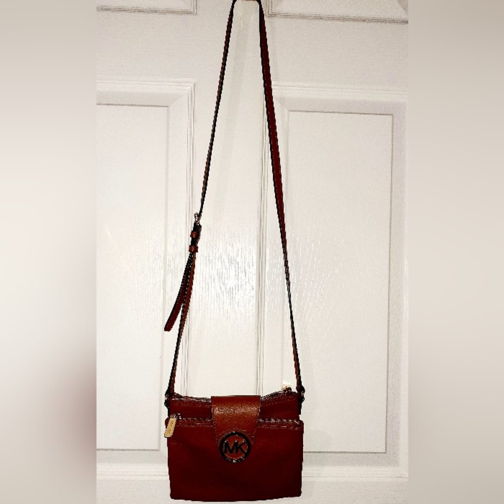 Michael Kors Rich Brown Crossbody Bag
